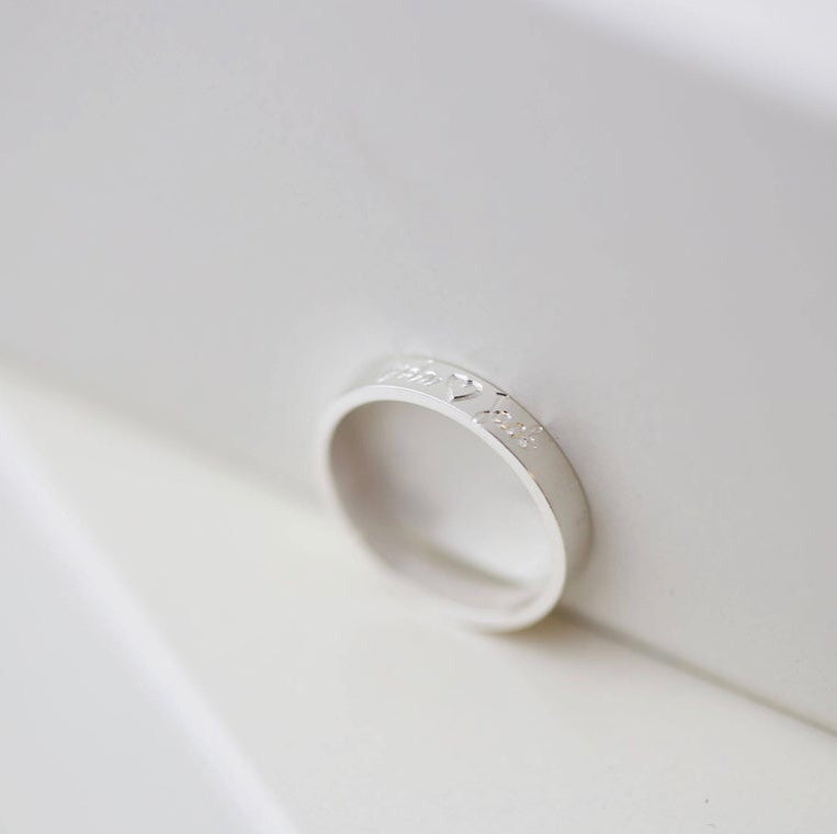 Personalized Ring with Name Engraving