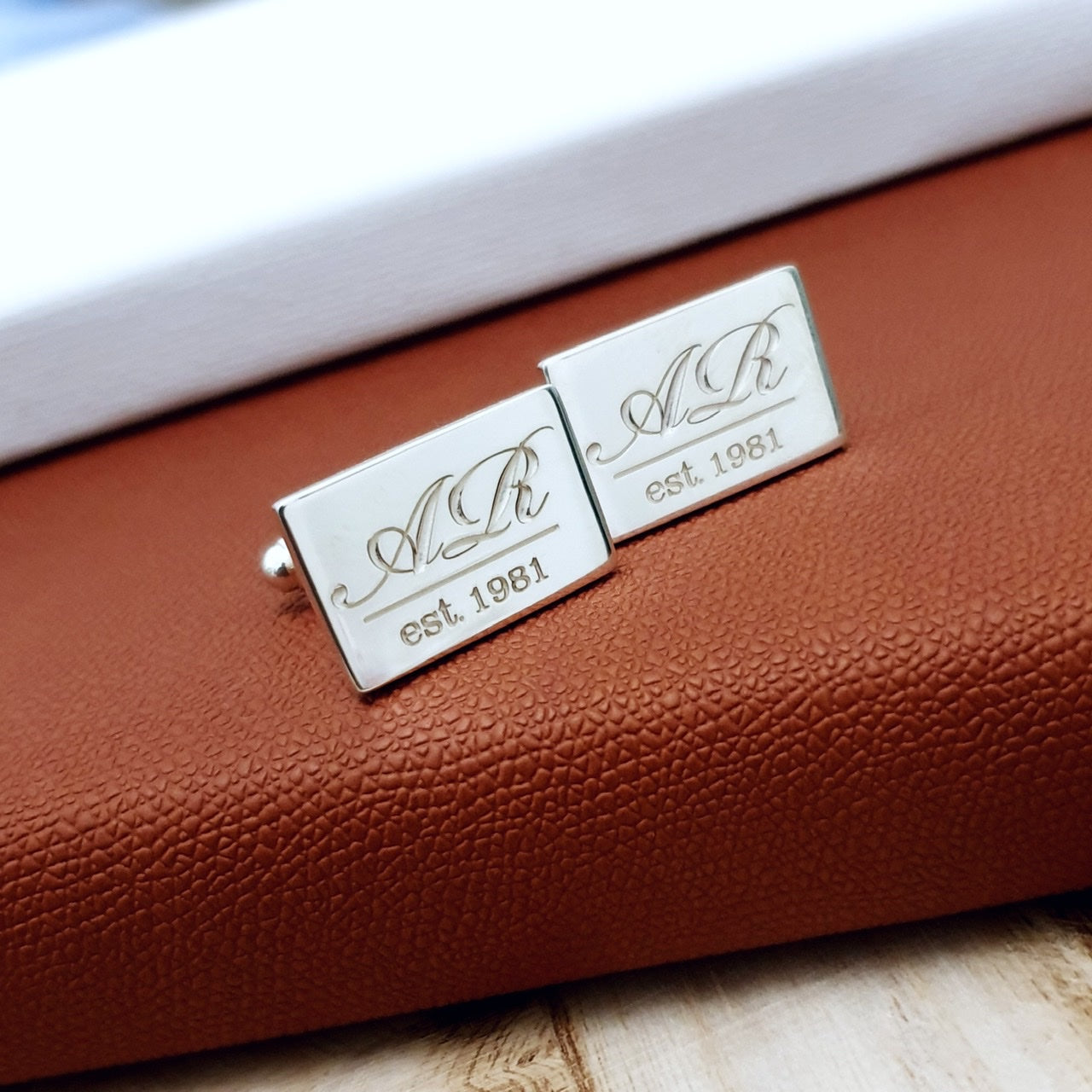 Customized Rectangular Shape Cufflinks