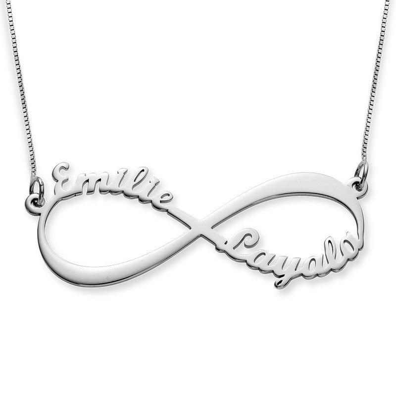 Personalized Infinity Necklace with 2 Names