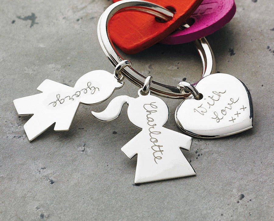 Personalized Family Key Ring with Engraving