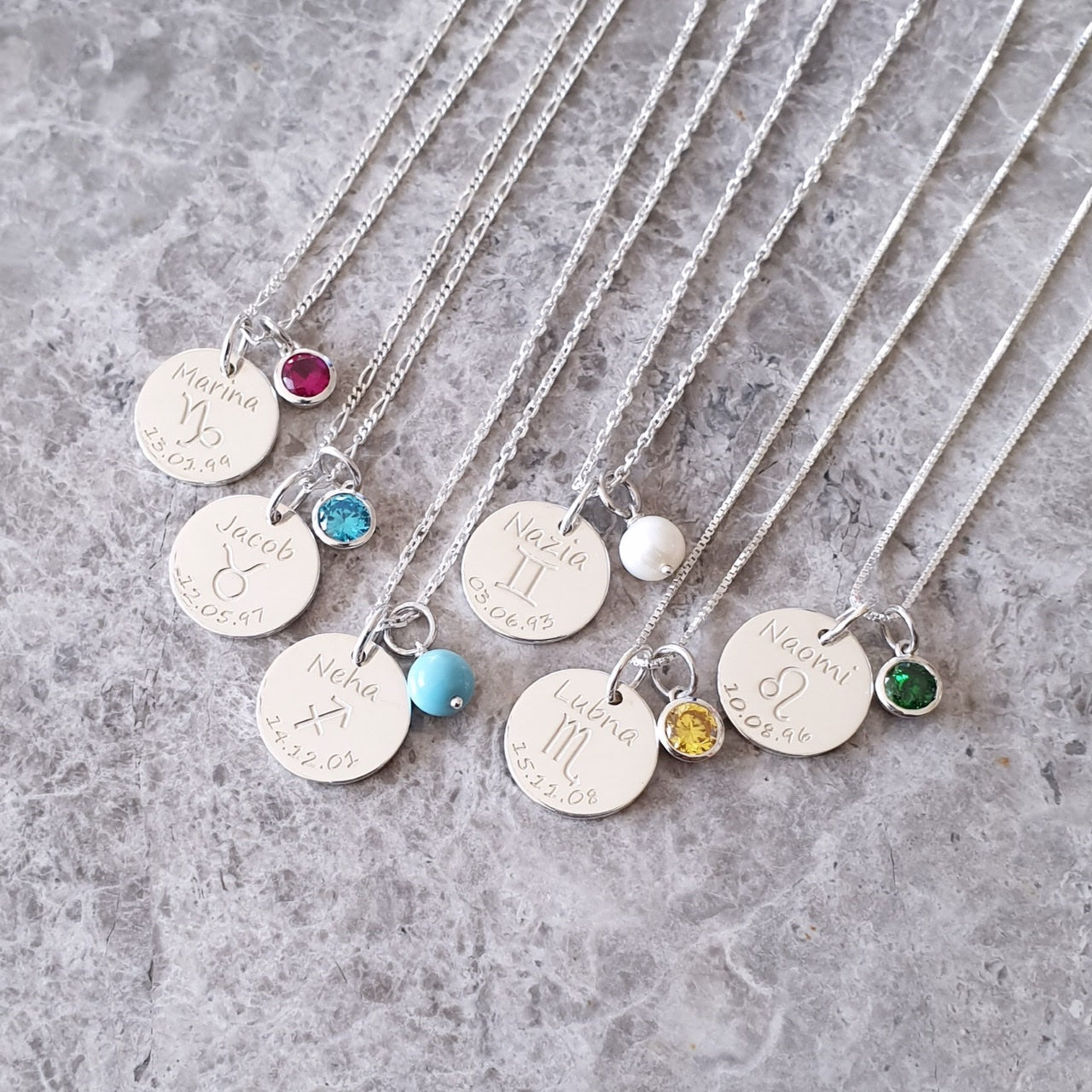 Personalized Horoscope Necklaces