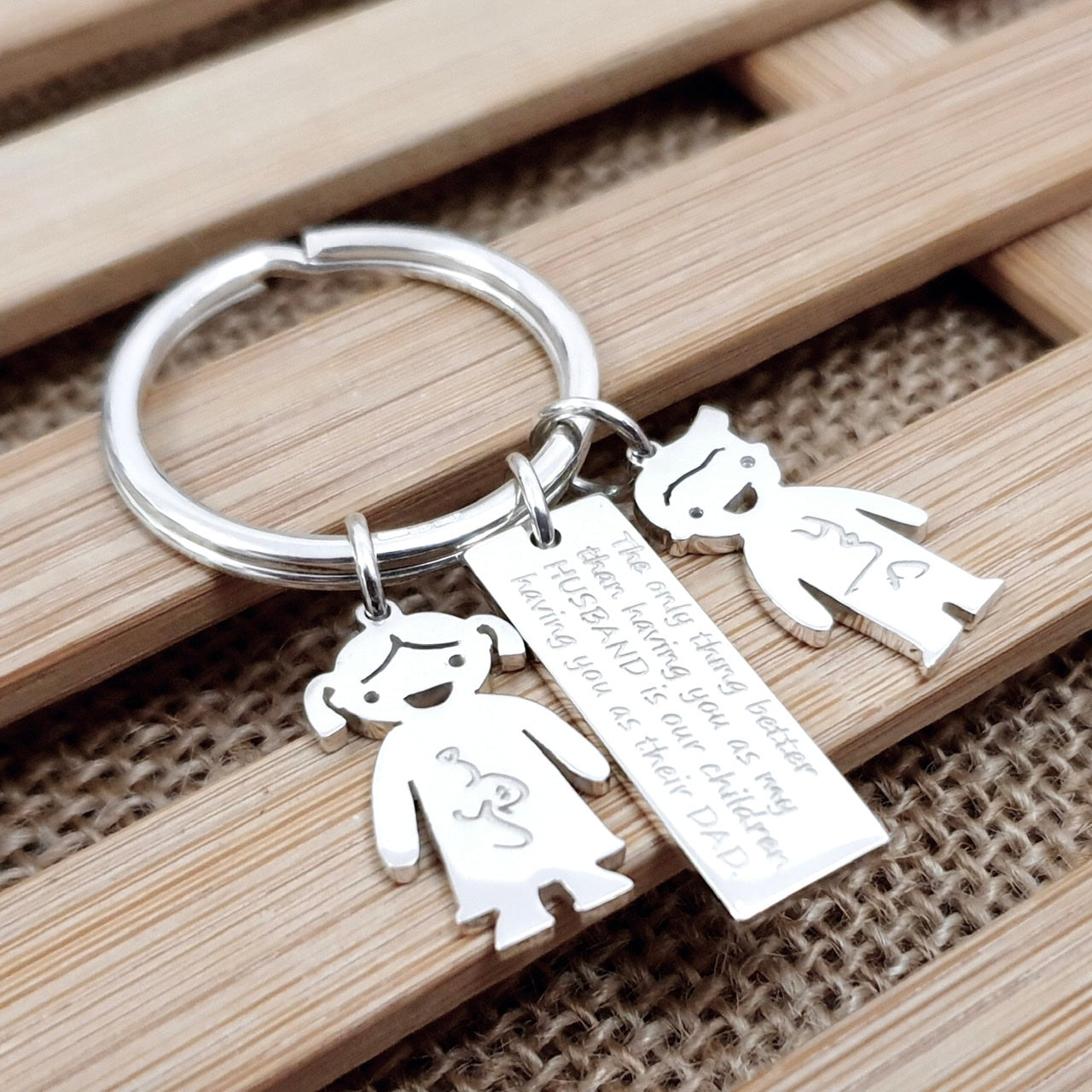 Family Key Ring for Father