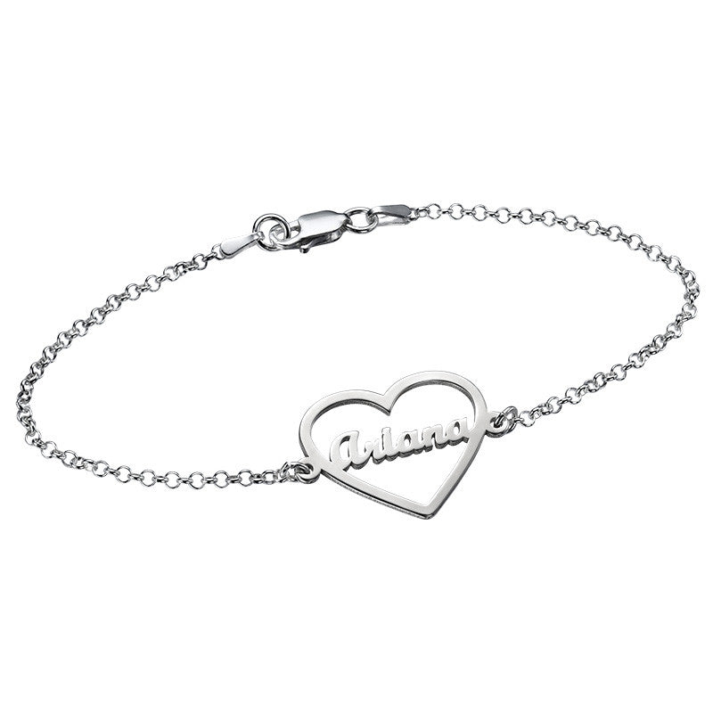 Customized Heart Bracelet with Name