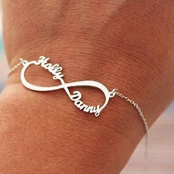 Personalized Infinity Bracelet with 2 Names