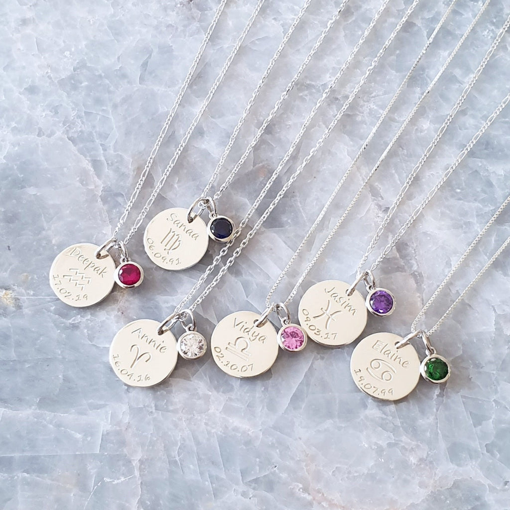 Personalized Horoscope Necklaces
