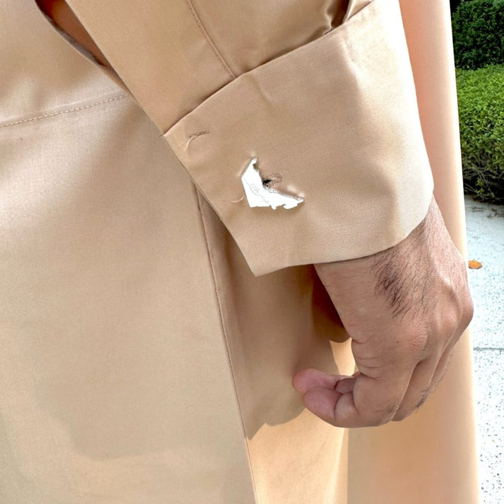 Customised Cufflinks with UAE Map shape