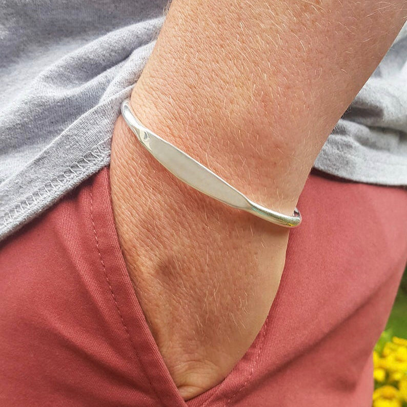 Customized Torque Bracelet with Engraving