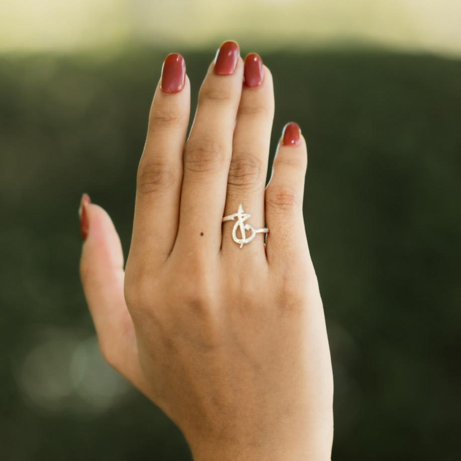 Ring with 2 Initials