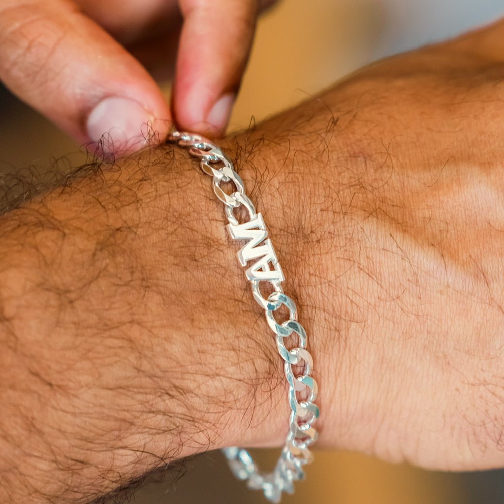 Personalized Men Bracelet with Initials