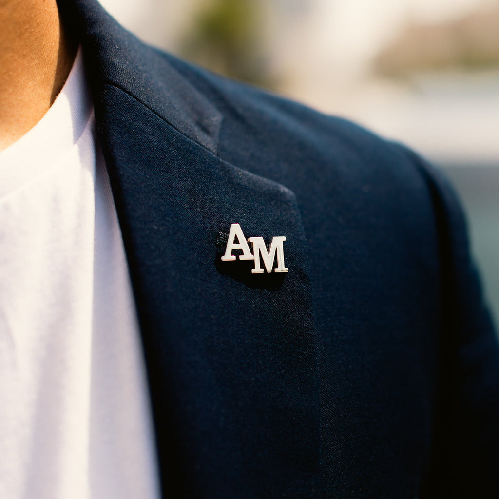Personalized Suit Pin with Initials